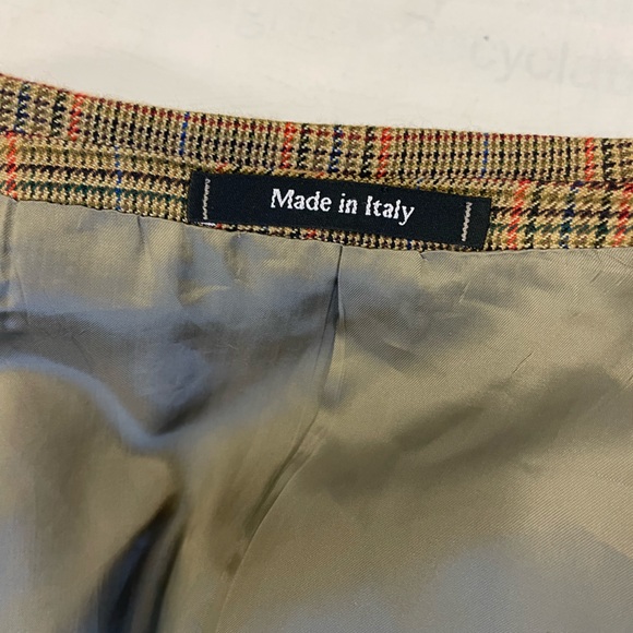 ALFRED DUNHILL Made in Italy Check Print Pure Cashmere 3-Button Jacket Size 42 L - Picture 5 of 9